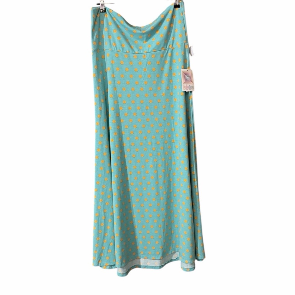 LuLaRoe Turquoise‎ and Orange Maxi Skirt